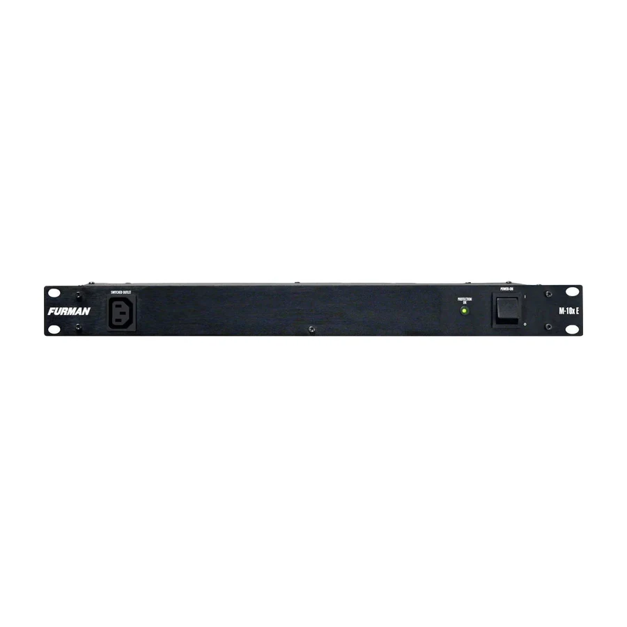Furman M-10X E — เครื่องกรองไฟและป้องกันไฟกระชาก ขนาด 1U สำหรับติดตั้งในแร็ค